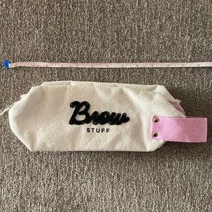 Benefit “Brow Stuff” canvas travel bag